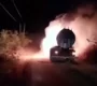 Caminhão pega fogo, explode e motorista sai ileso na Bahia
